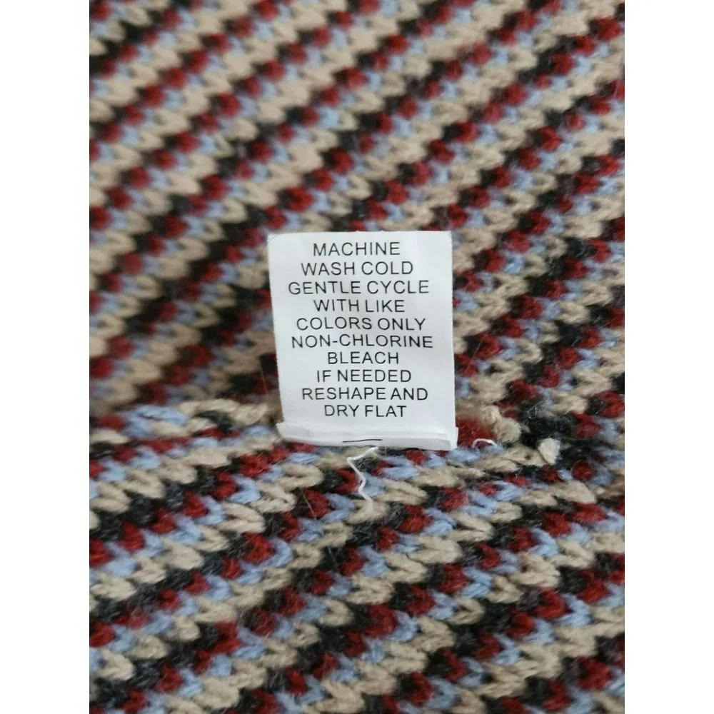 Telluride Clothing Company Women's Fair Isle Open Front Jacket Cardigan Medium - Picture 7 of 10